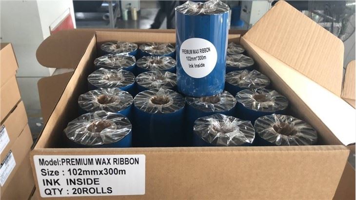 30*70mm Barcode Ribbon 110x74mm Premium Resin Ribbon For Barcode Printer