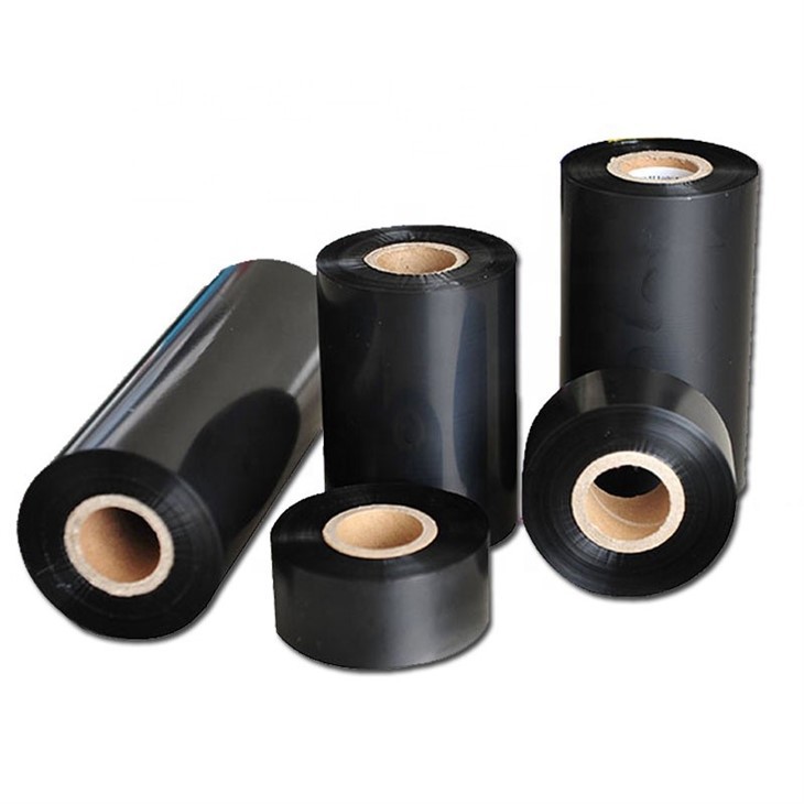 Customed TTR Black Super Wax Resin Ribbon CW641 For Barcode Printer Thermal Transfer Ribbon